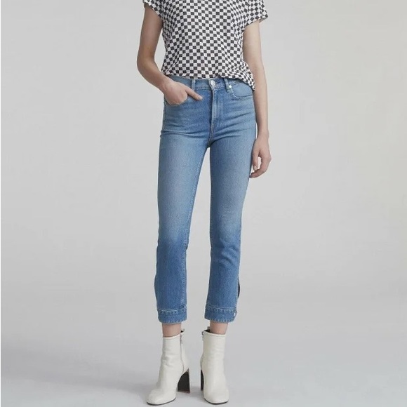 Rag & Bone Avery cuffed cigarette straight jeans NWT 26 - Picture 2 of 8